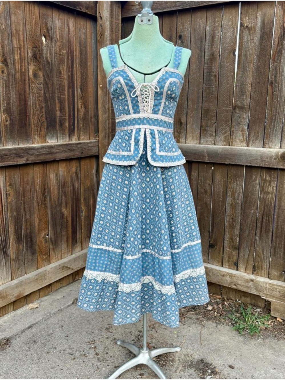 Gunne Sax Peplum Dress